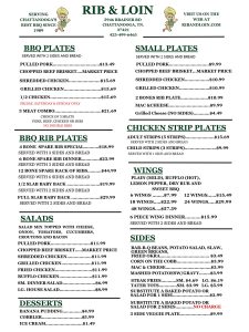 Rib & Loin | Menu 2025 - Page 1